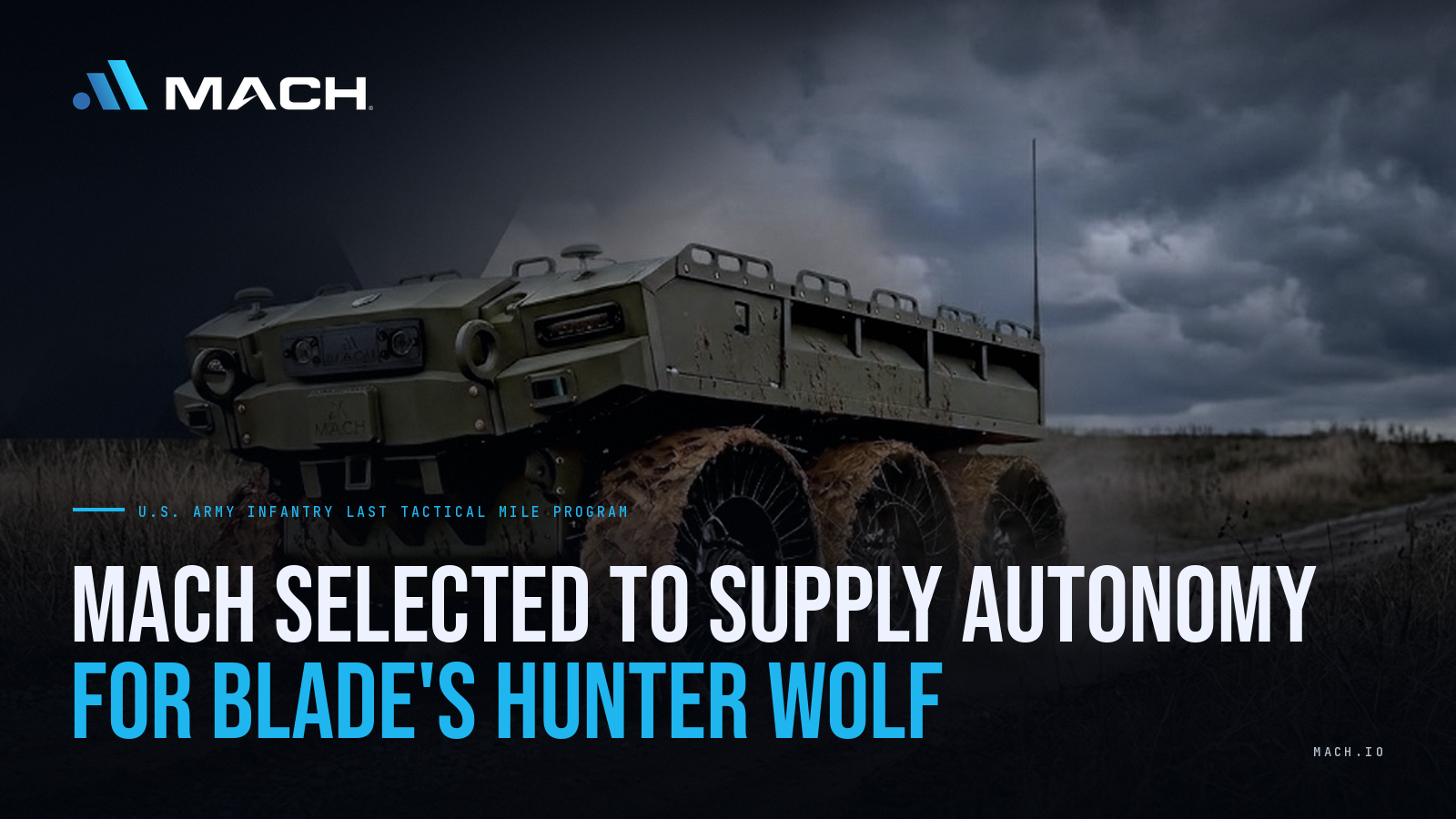 MACH Selected for BLADE’s Hunter WOLF Army Autonomy Program
